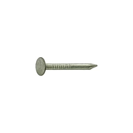 Roofing Nail, 1-3/4 In L, 5D, Steel, Hot Dipped Galvanized Finish, 11 Ga